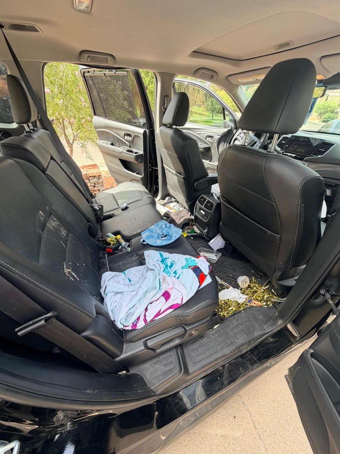 Car before detailing — dusty and dirty